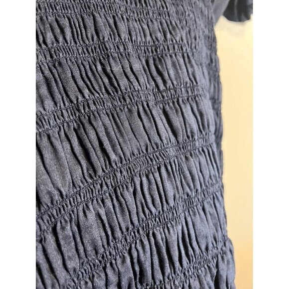 Frame Chic Luxury Mini Dress 16 Blue Neutral Modern Sexy Preppy Old Money Edgy - Picture 9 of 16